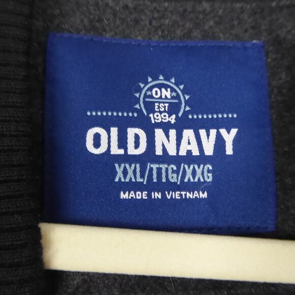 Old Navy Jacket Mens SZ XXL Wool Blend Letterman Baseball Preppy Colorblock - Picture 4 of 10